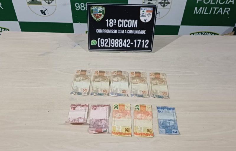 Suspeito é preso ao tentar pagar compras com dinheiro falso em mercadinho de Manaus