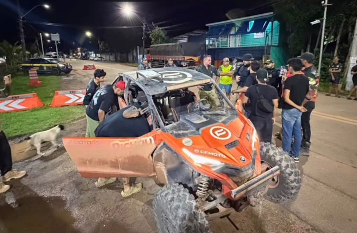 VÍDEO: UTV de Richard é apreendido pela PRF na BR-319, no Careiro da Várzea