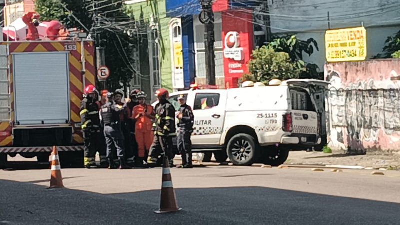 Morador de rua é preso com suposta bomba dentro de ônibus no Centro de Manaus