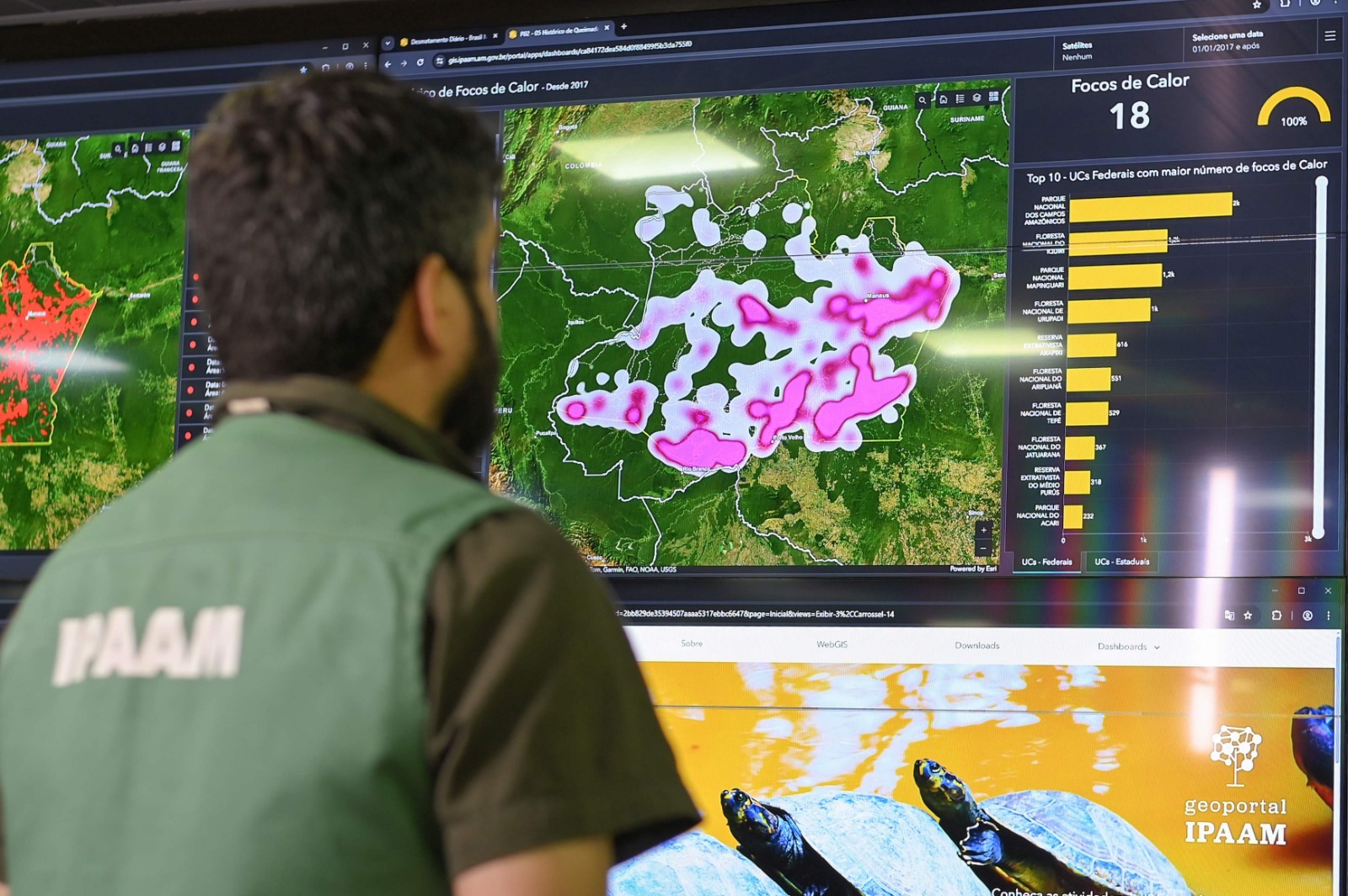 Amazonas registra redução de 70% nos focos de calor