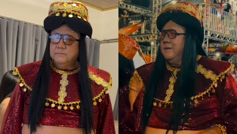 VÍDEO: David Assayag aparece de odalisca e vira destaque no Carnailha