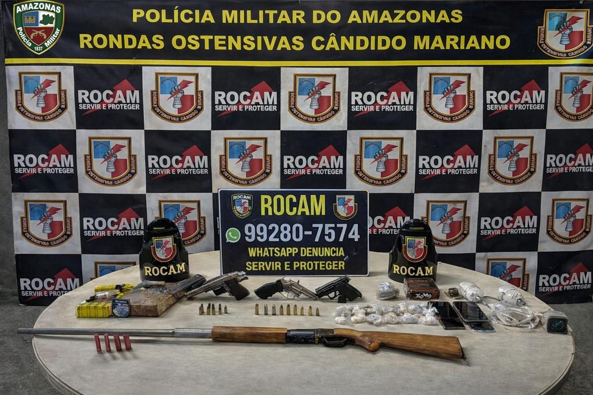 Troca de tiros com a polícia termina com dois mortos e três presos em Rio Preto da Eva