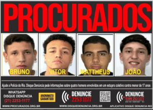 Polícia procura quatro suspeitos por estupro coletivo de adolescente em Copacabana