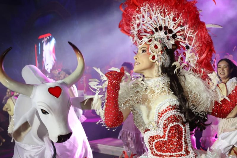 Ensaio dos Bumbás com Caprichoso e Garantido marca início da temporada bovina no Sambódromo