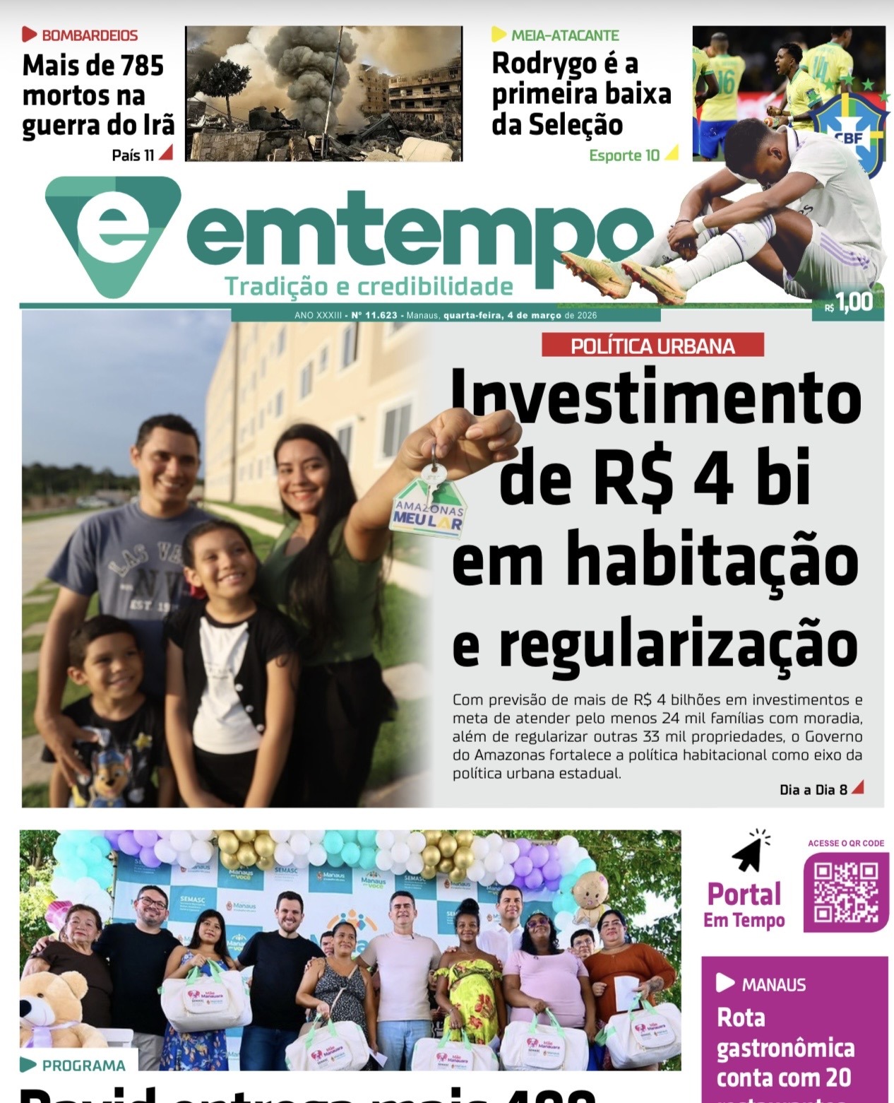 Jornal Em Tempo – quarta-feira, 4 de março de 2026