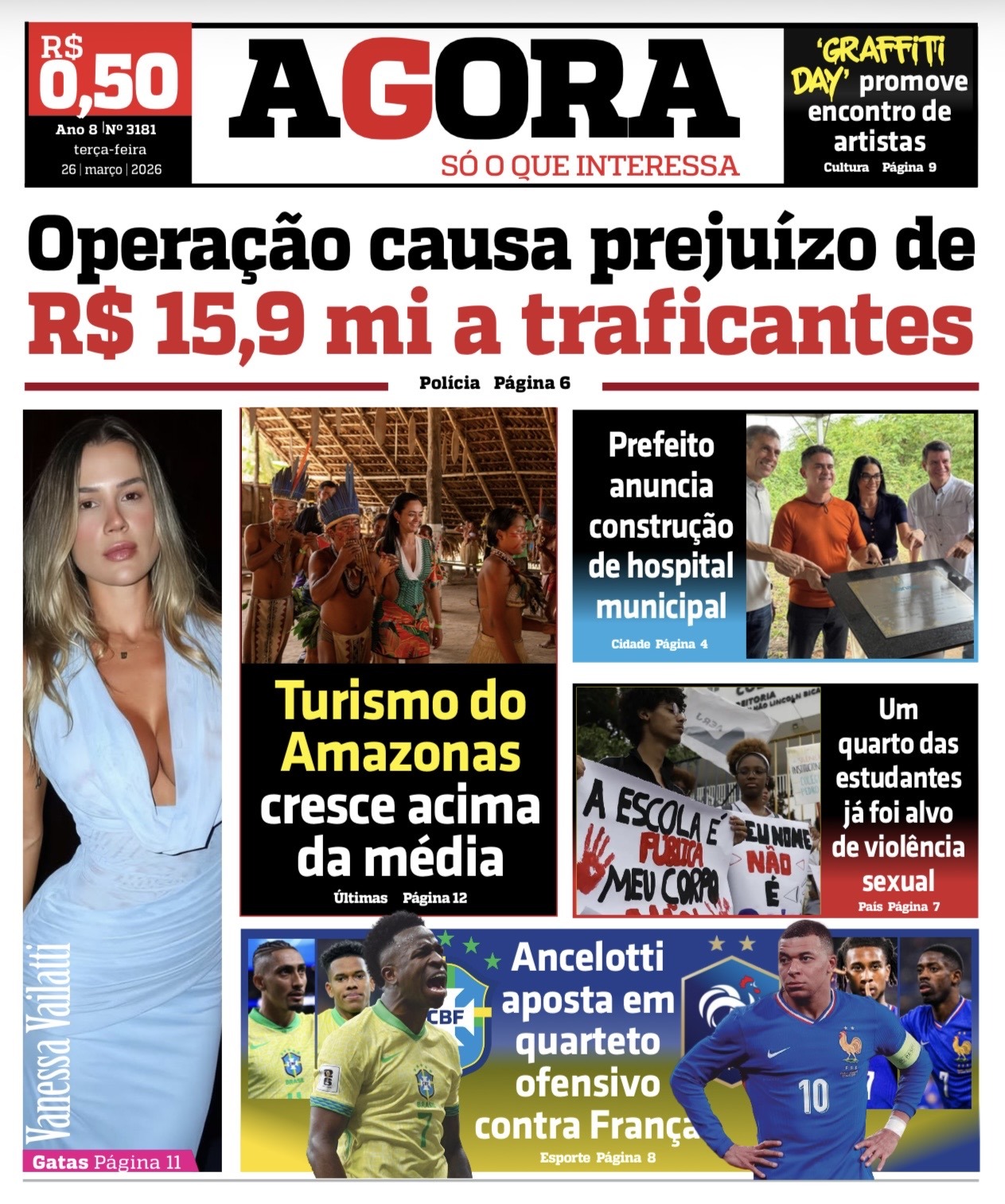Jornal AGORA – quinta-feira, 26 de março de 2026