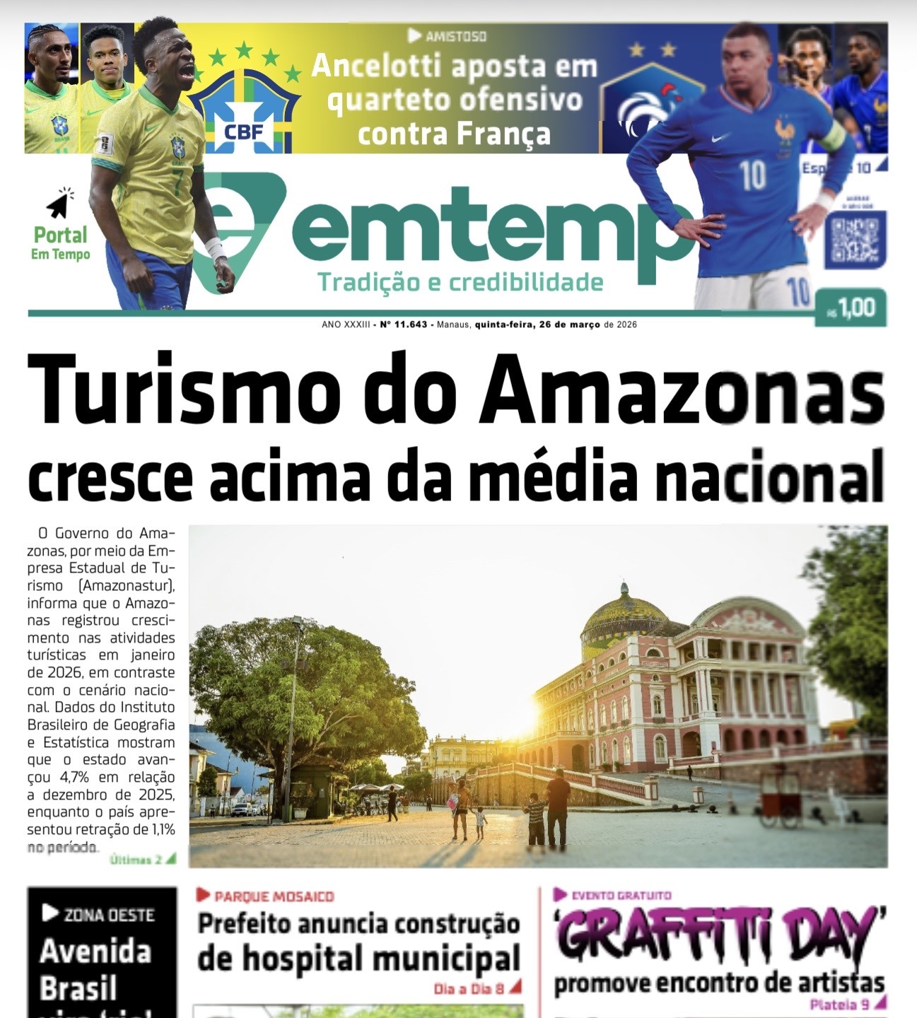 Jornal Em Tempo – quinta-feira, 26 de março de 2026