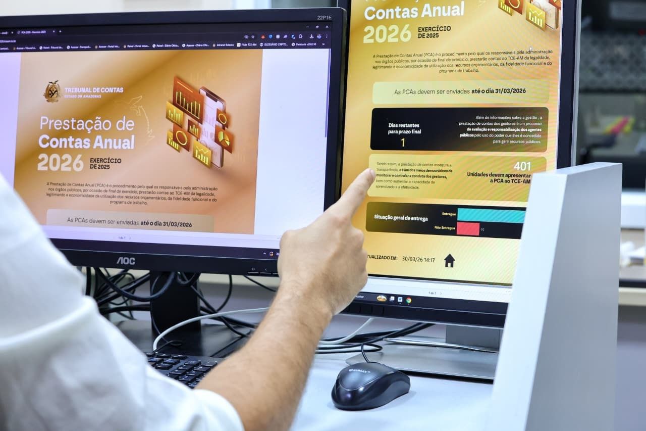 Faltando um dia, 17 órgãos ainda não enviaram prestações de contas, alerta TCE-AM