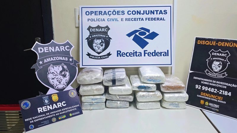 Cão farejador encontra maconha em bagagem de passageiro no Centro de Manaus