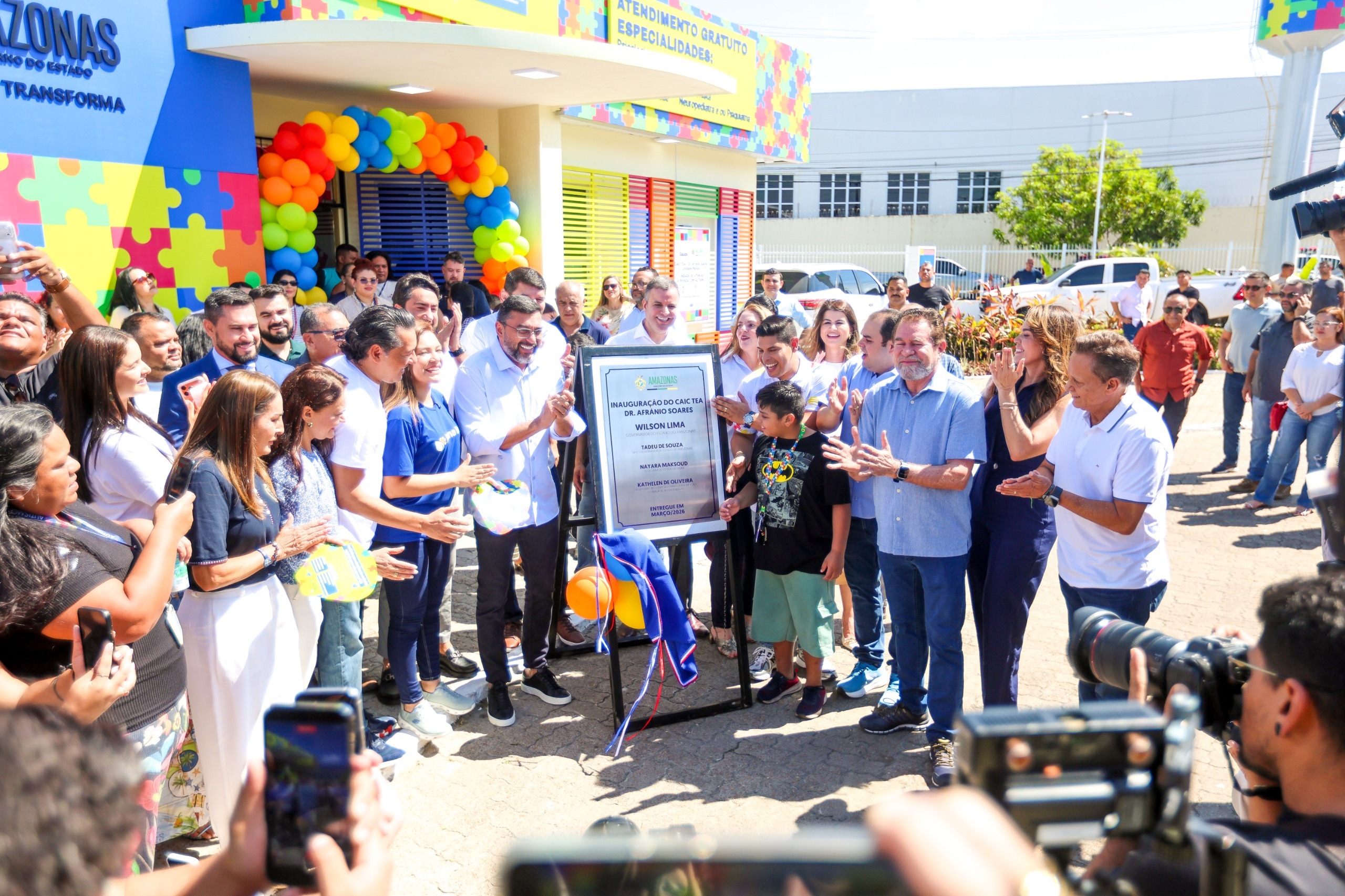 Adjuto Afonso reforça apoio à causa autista durante inauguração de CAIC TEA