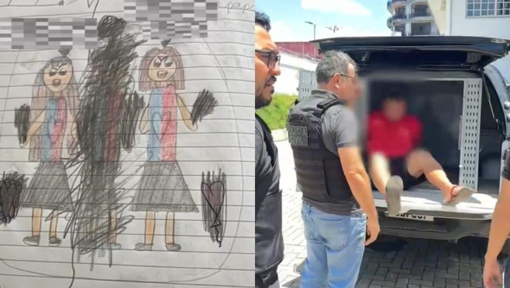 Menina de 10 anos risca desenho do pai após sofrer estupro em Manaus