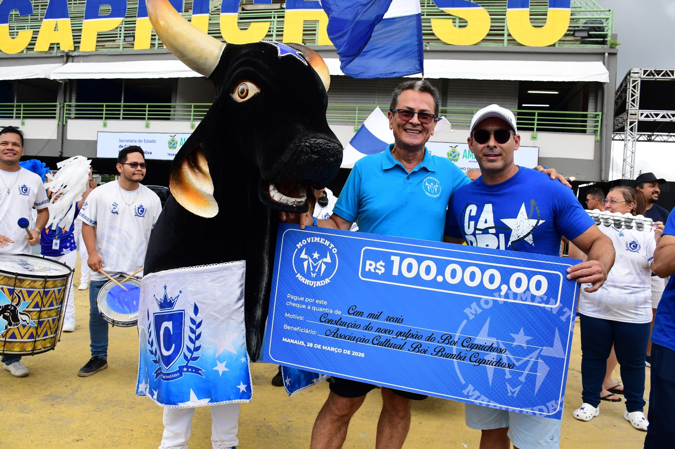 Movimento Marujada doa R$ 100 mil e impulsiona novo galpão do Caprichoso