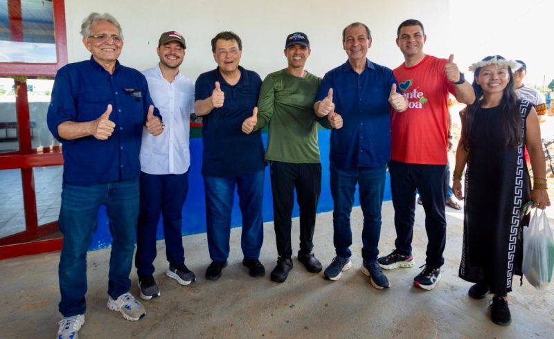Omar Aziz é recebido com apoio em Jutaí e Fonte Boa ao lado de Braga e reforça compromisso com o interior