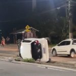 VÍDEO: Motorista fica preso às ferragens em acidente na avenida Torquato Tapajós em Manaus