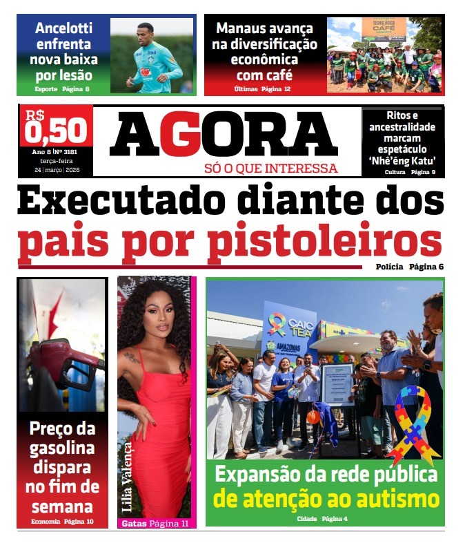 Jornal AGORA – terça-feira, 24 de março de 2026
