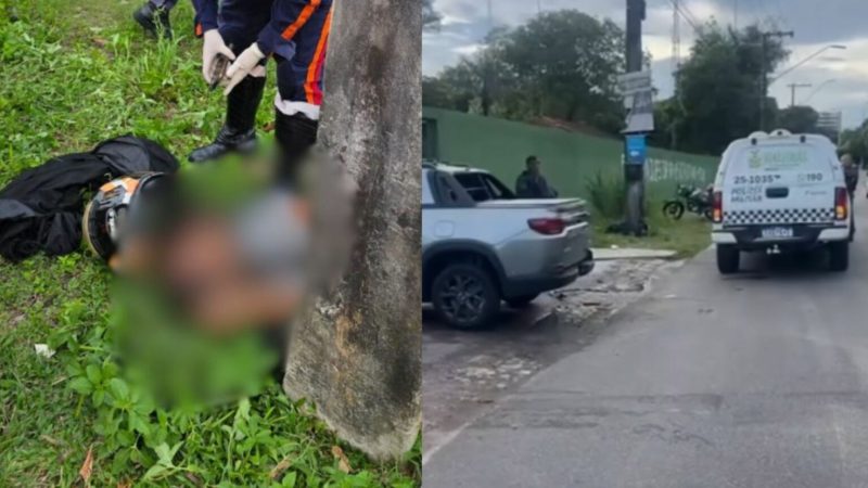VÍDEO: Garupa morre após ser arremessado contra poste no dia do aniversário de 18 anos em Manaus