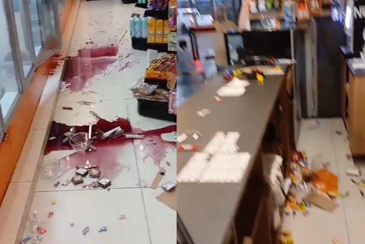 VÍDEO: Mulher enfurecida destrói loja de conveniência no Parque Dez