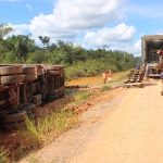 Caravana de Comandante Dan flagra tombamentos na BR-319