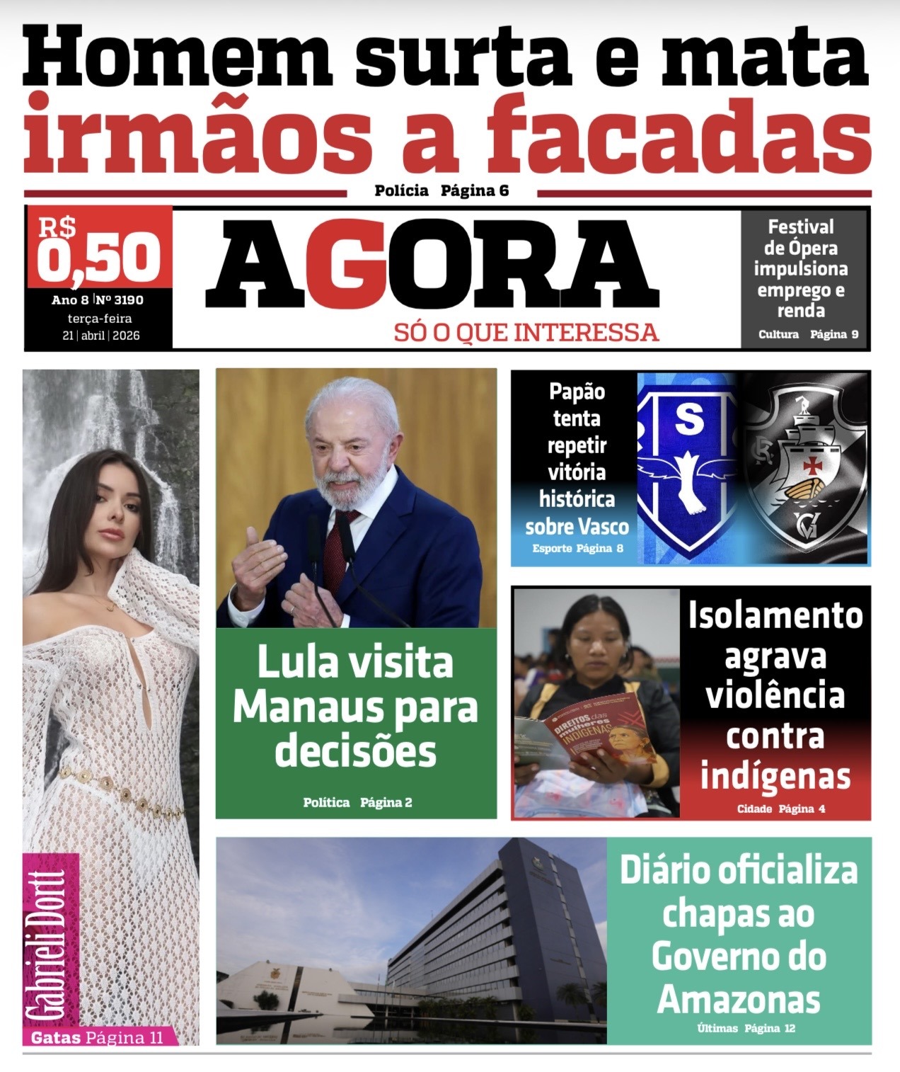 Jornal AGORA – terça-feira, 21 de abril de 2026