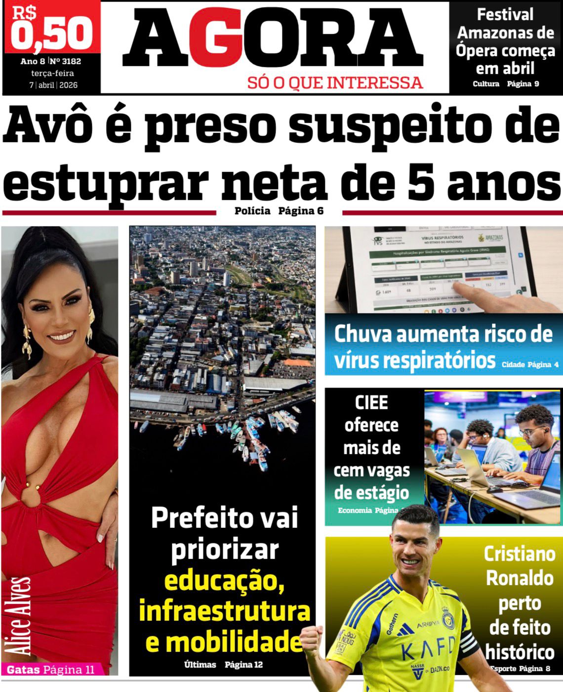 Jornal AGORA – terça-feira, 7 de abril de 2026