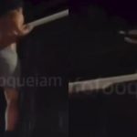 VÍDEO: Homem protagoniza ato de vandalismo ao subir em teto de ônibus durante ‘Corre de Quinta’ em Manaus