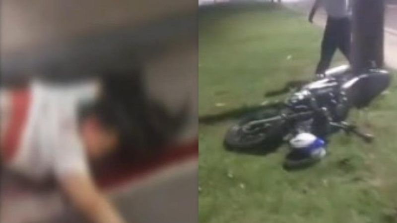VÍDEO: Casal morre após moto bater em poste na Avenida das Torres em Manaus