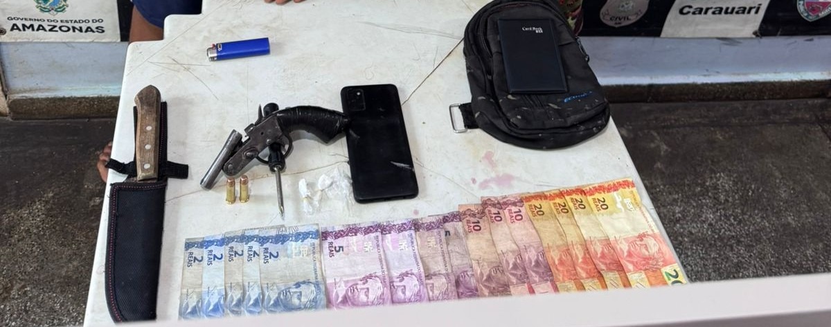 Dupla é presa por dois roubos seguidos em postos de combustíveis em Carauari