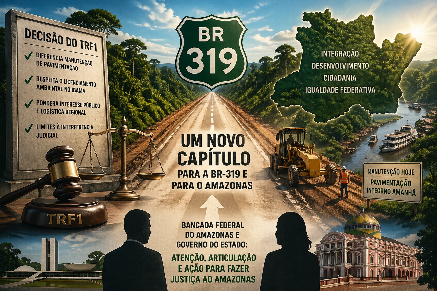 BR-319 e o bom sinal do TRF1