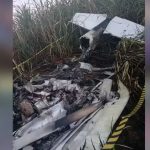 Avião monomotor cai e piloto morre carbonizado