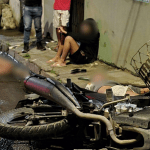 Acidente com moto deixa três pessoas feridas no Tarumã