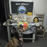 Cão policial encontra cocaína escondida dentro de cadeiras de madeira no Amazonas