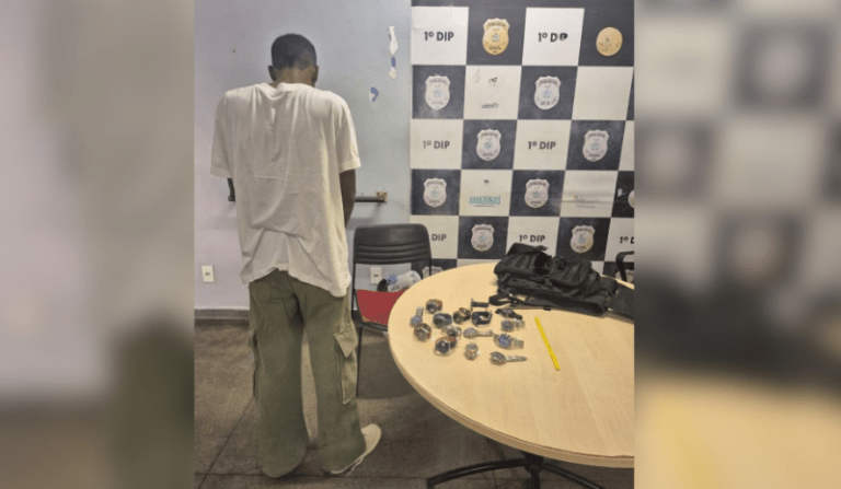 Suspeito dorme escondido em shopping e furta 15 relógios de luxo em Manaus