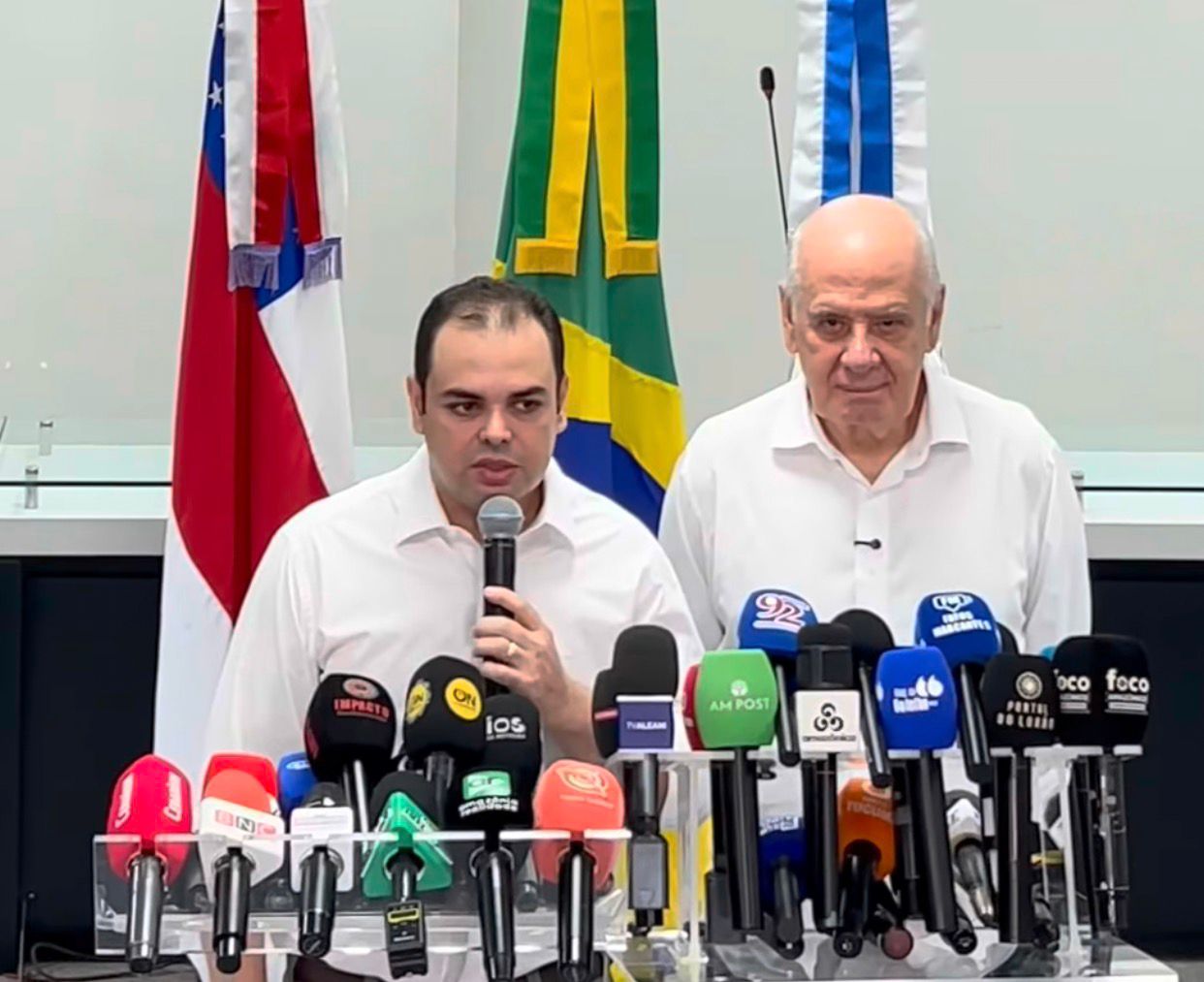 Roberto Cidade registra chapa com Serafim como vice para eleição tampão no AM