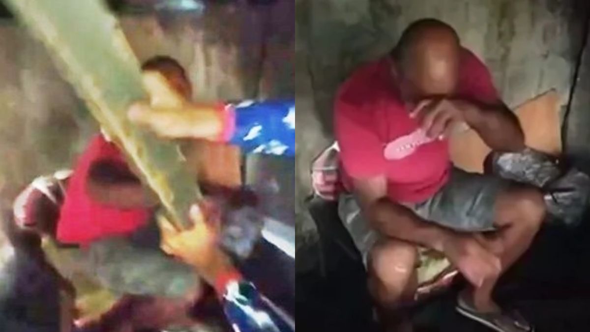 VÍDEO: Homem é agredido em ‘tribunal do crime’ após ameaçar trabalhadores em Manaus