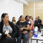 Candidatas selecionadas participando de curso de capacitação promovido pela Semtepi