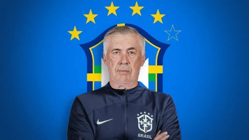 Carlo Ancelotti, técnico da Seleção Brasileira.