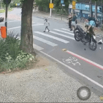 Vídeo: Criança é atropelada por motociclista em faixa de pedestre