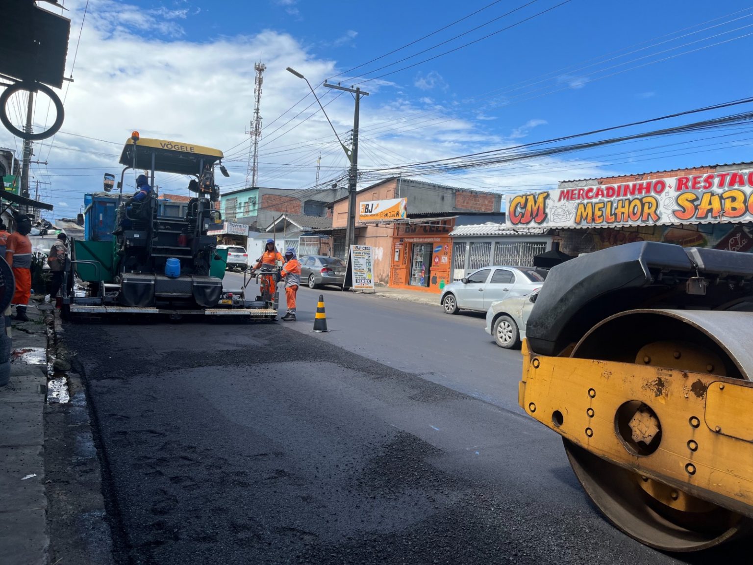 Prefeitura leva 2,5 mil toneladas de asfalto para via da Cidade Nova