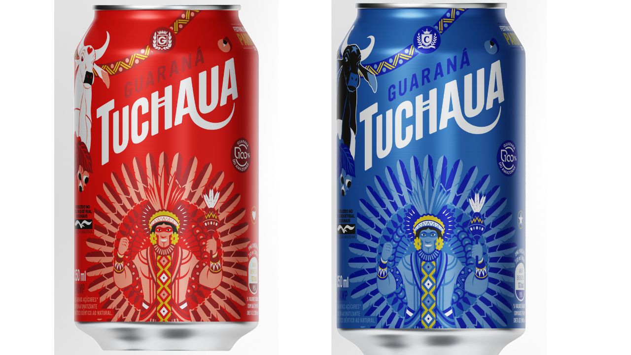 Guaraná Tuchaua exalta o orgulho nortista em latas comemorativas para o Festival de Parintins