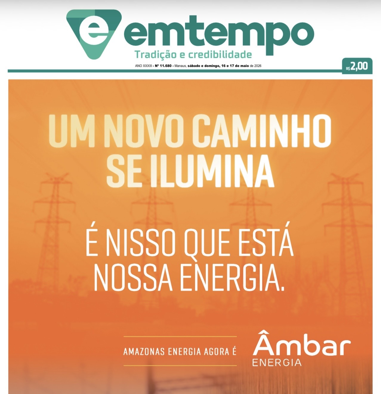 Jornal Em Tempo – sábado e domingo, 16 e 17 de maio de 2026