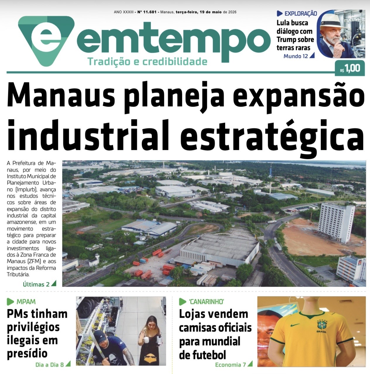 Jornal Em Tempo – terça-feira, 19 de maio de 2026