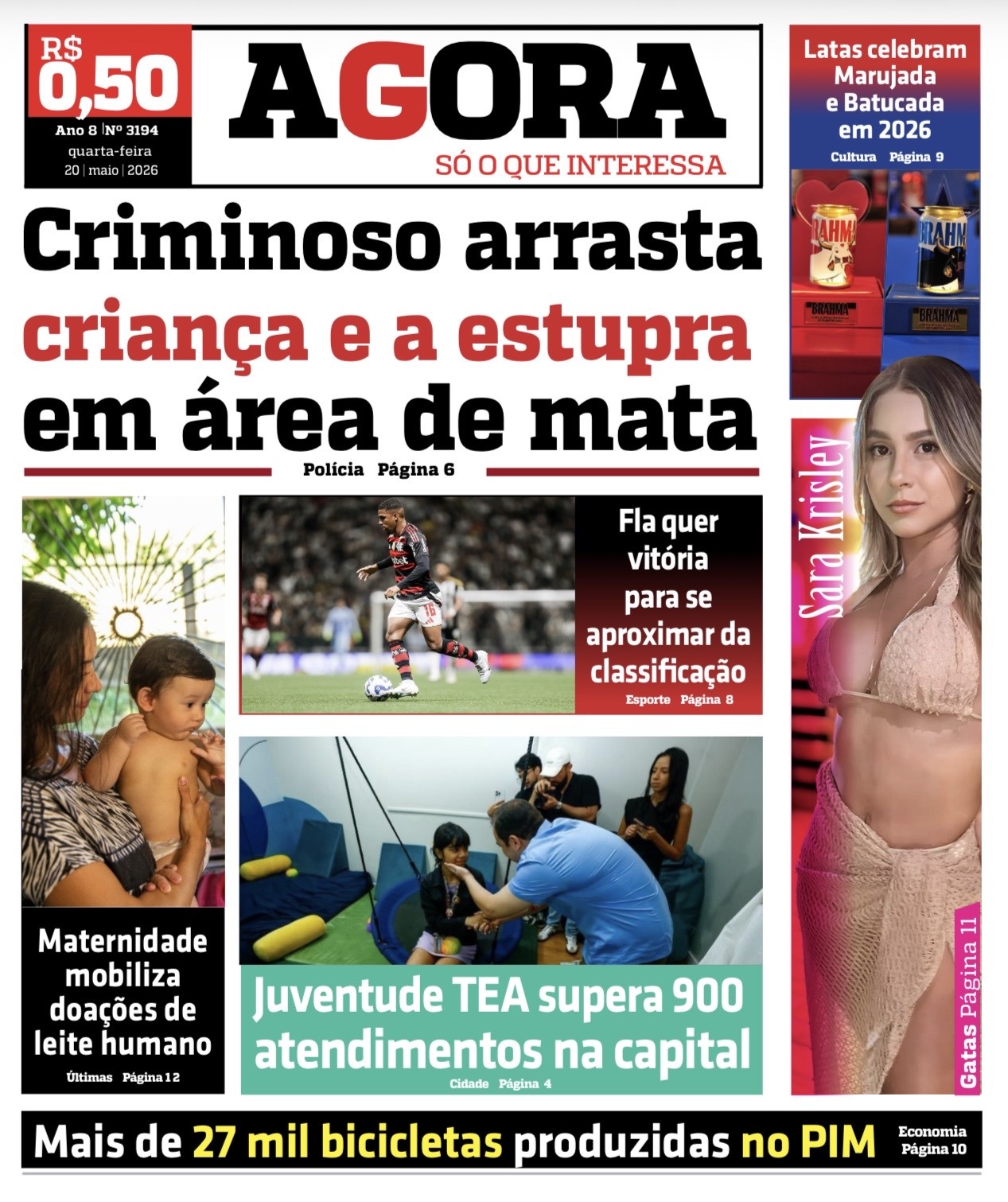 Jornal AGORA – quarta-feira, 20 de maio de 2026