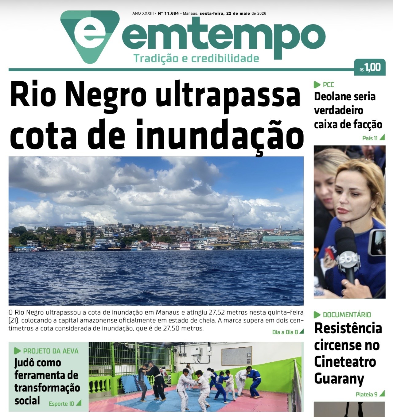 Jornal Em Tempo – sexta-feira, 22 de maio de 2026