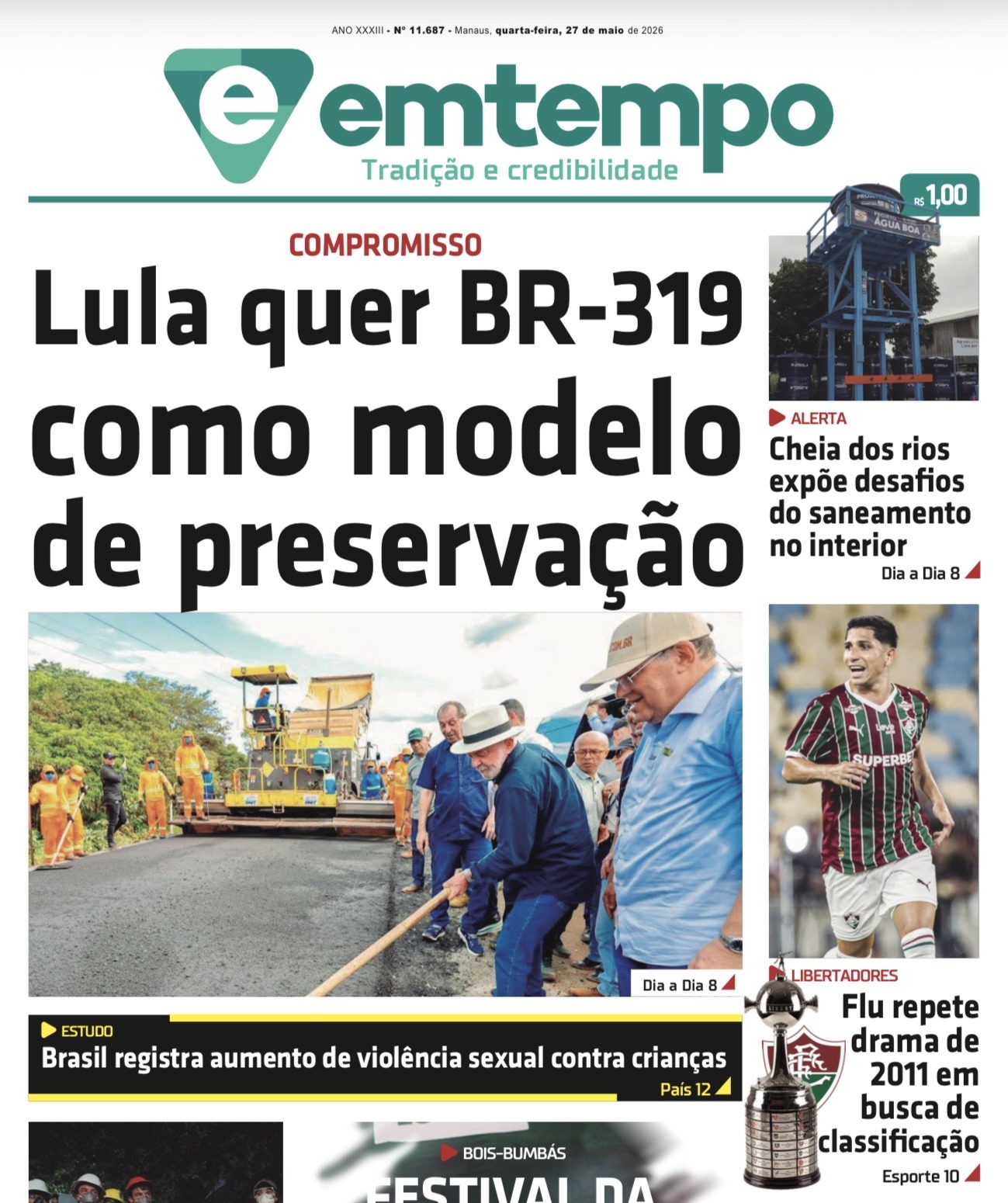 Jornal Em Tempo – quarta-feira, 27 de maio de 2026