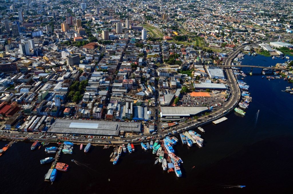 Imagem aérea da cidade de Manaus