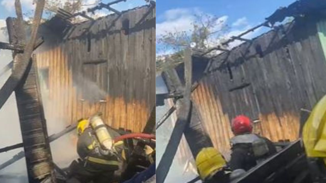 Incêndio atinge casas de madeira no bairro São Jorge; veja vídeos