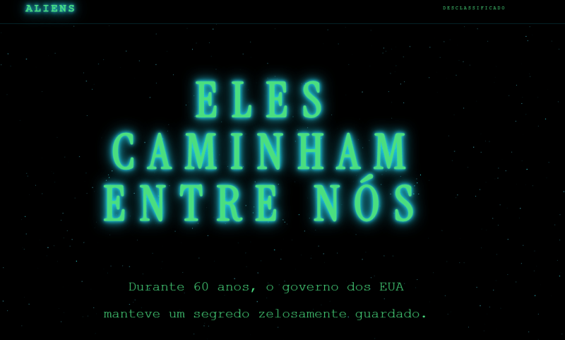 Casa Branca lança site ‘aliens.gov’ com frase sobre alienígenas e foco na imigração ilegal