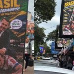 Presidente do Paraguai manda retirar cartazes com Bolsonaro agredindo jogador