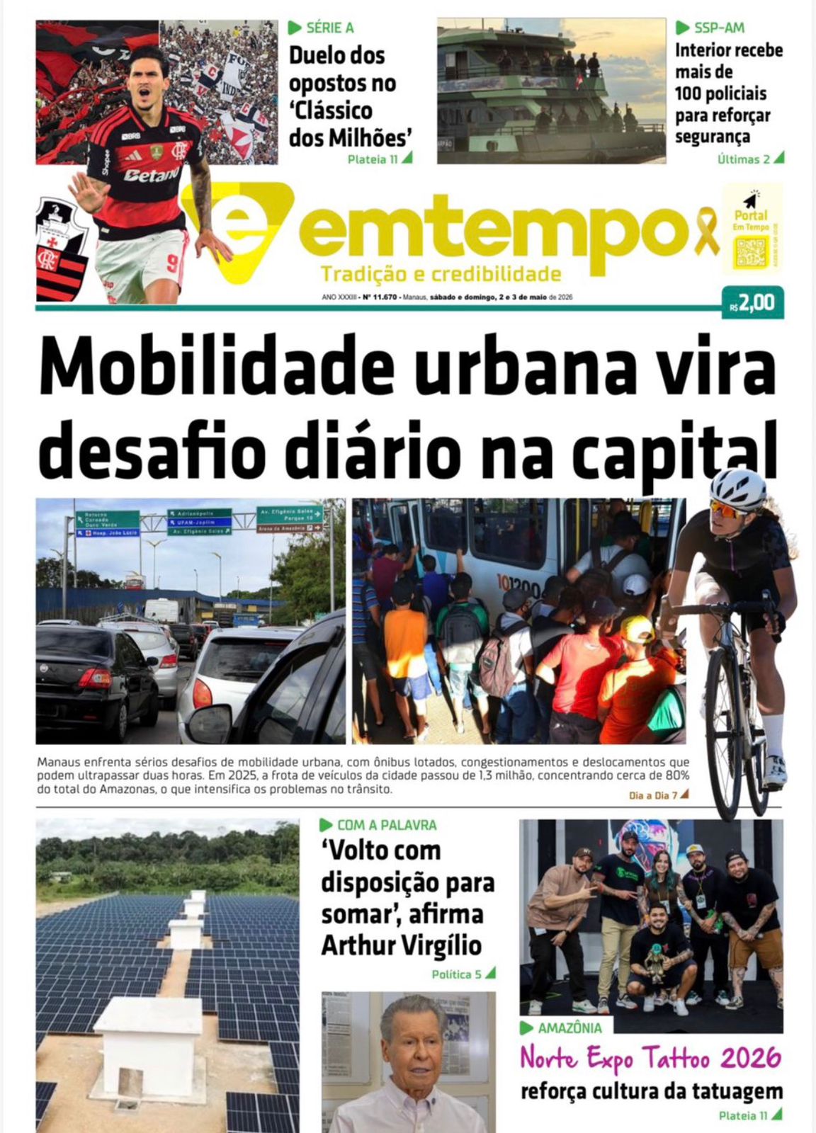 Jornal Em Tempo – sábado e domingo, 2 e 3 de maio de 2026