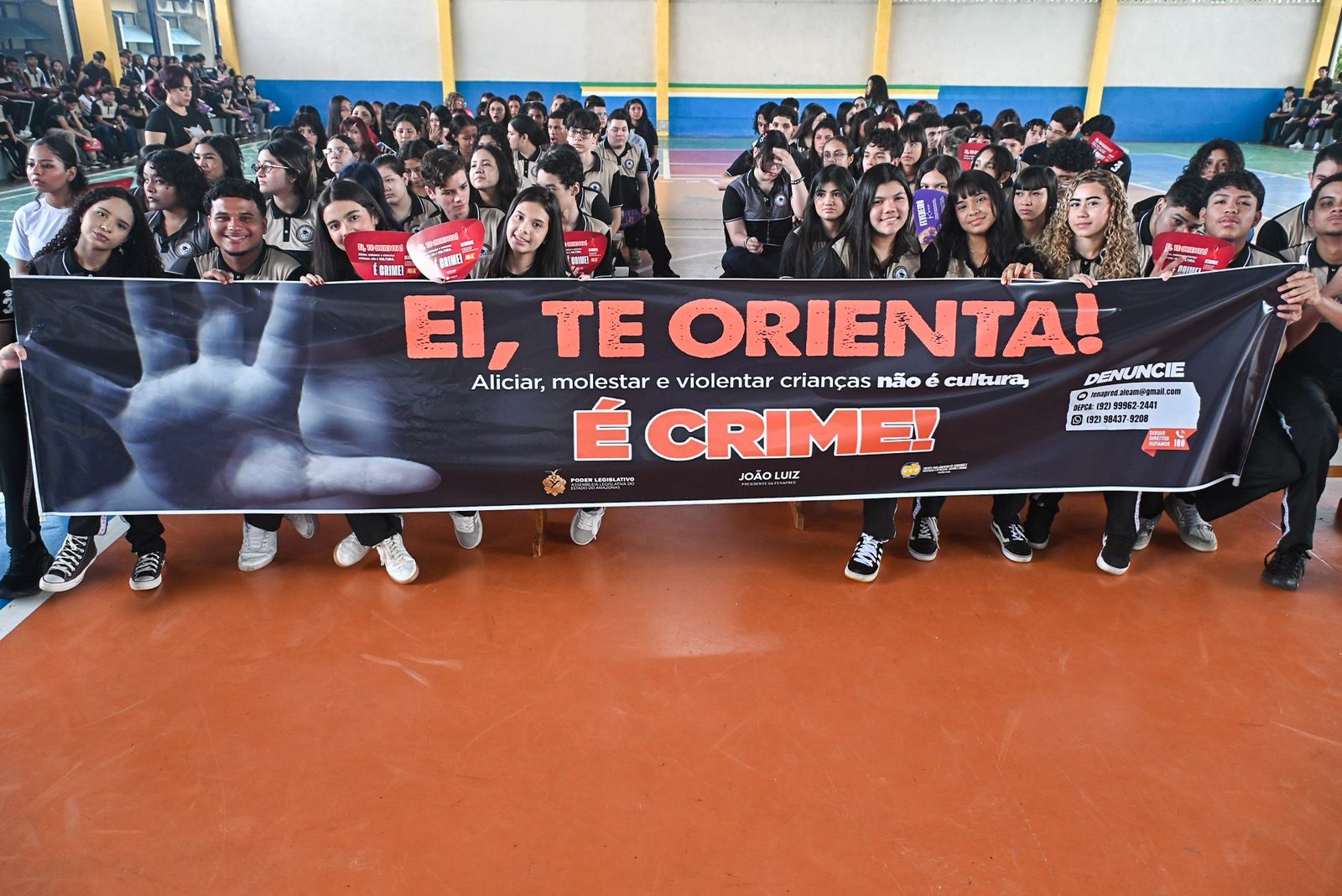 Fenapred promove palestras do Maio Laranja em escola pública